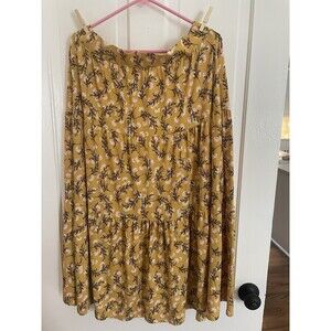 Ninexis Skirt 1X Yellow With Black , Pink And White